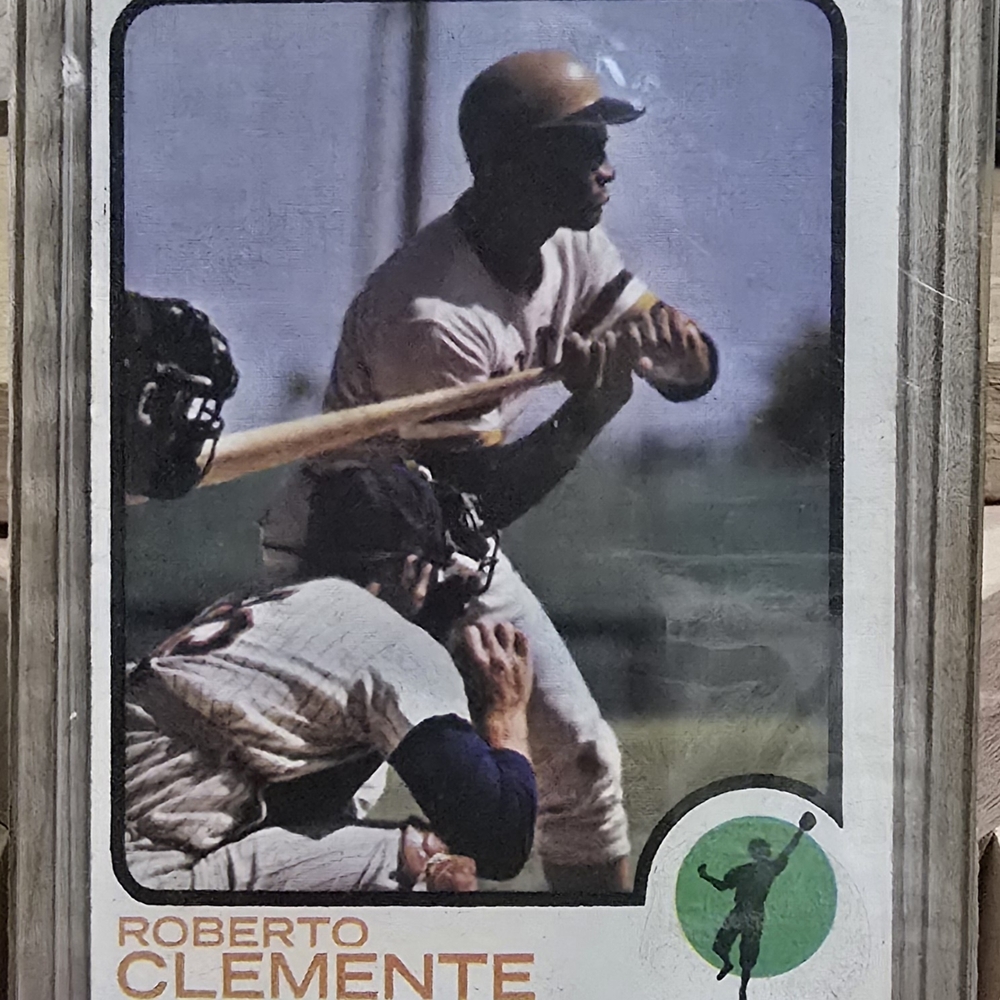 Roberto Clemente Baseball Card with Stats